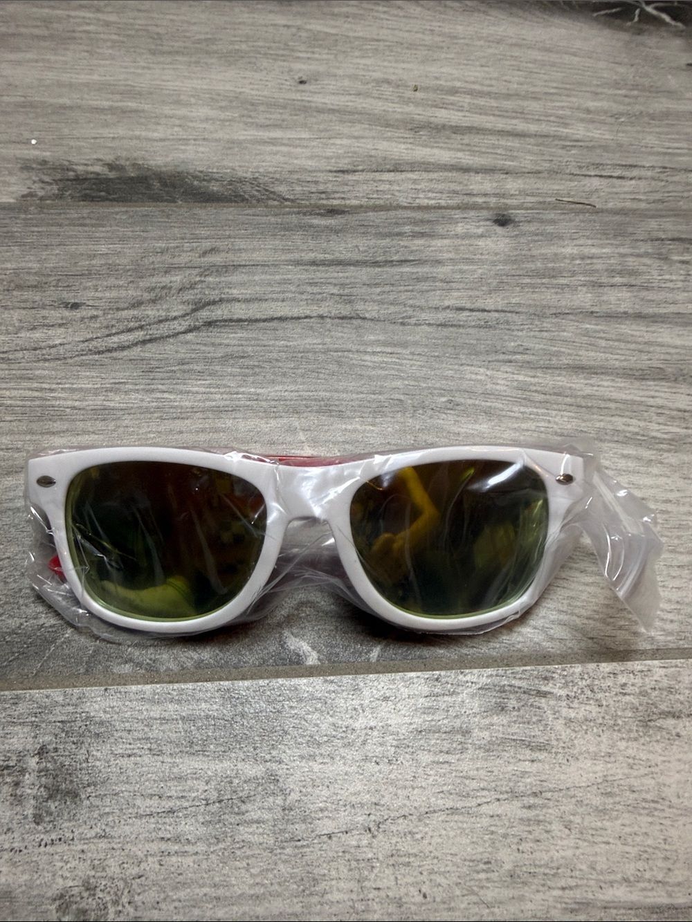 Kids White Sunglasses with Mirrored Lenses